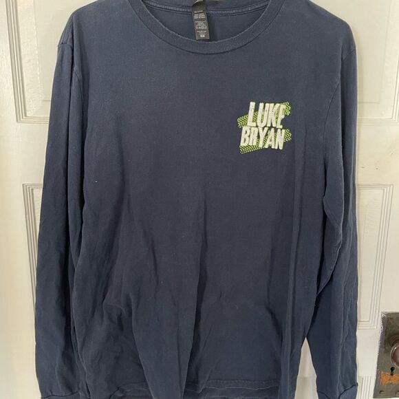 Luke Bryan 2015 Kick The Dust Up Tour LS Shirt Sz M - Picture 1 of 3